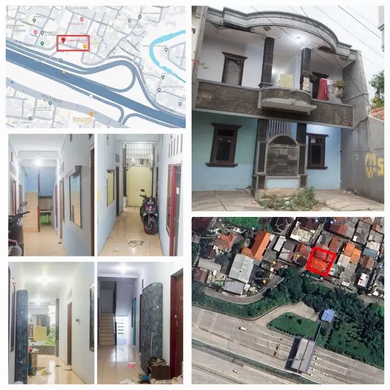 Dijual Kost-kostan 16 kamar + rumah + 1 pintu kontrakan
