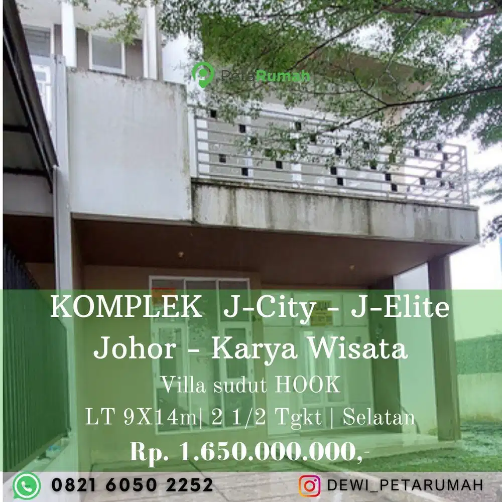dijual cepat villa jcity cluster elite