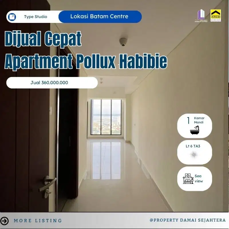 Dijual cepatApartment POLLUX HABIBIE - Batam Center 