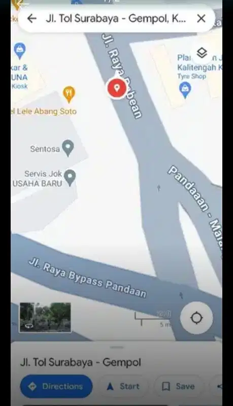DIJUAL TANAH JALAN UTAMA PANDAAN
