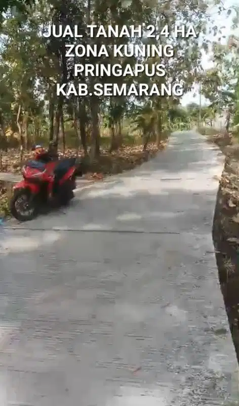JUAL TANAH ZONA KUNING PRINGAPUS, KAB. SEMARANG, UNTUK PERUMAHAN ATAU GUDANG