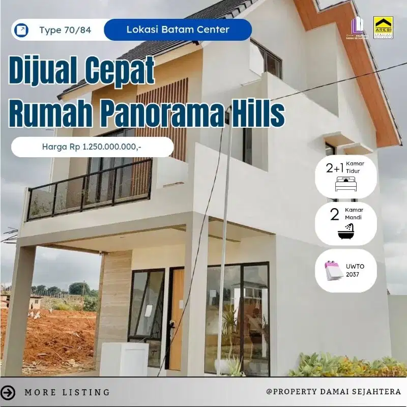 Dijual cepat‼️Rumah PANORAMA HILLS - Batam Center