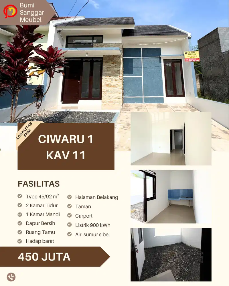 Rumah ready stock di Kav BSM Ciwaru 1 Cibiru Bandung