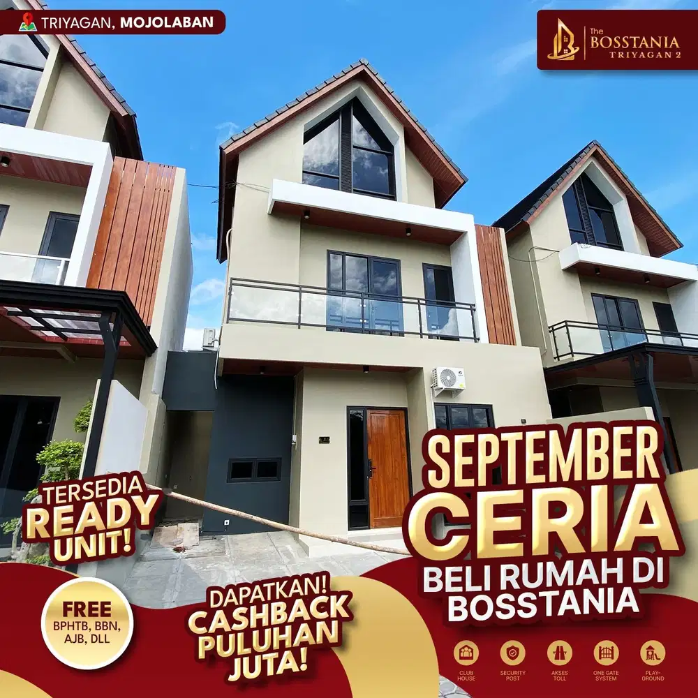 Rumah Idaman di Solo, Custom layout denah Bisa, Free biaya SHM