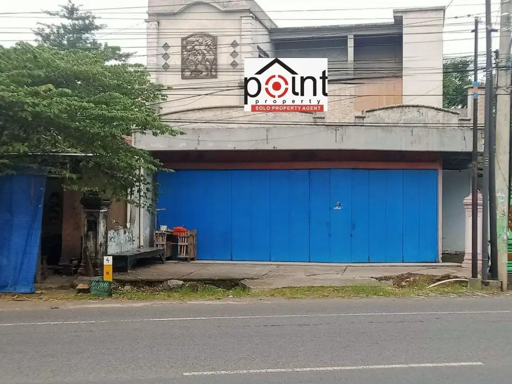 Tanah bonus bangunan pinggir jalan raya dijual cepat BU