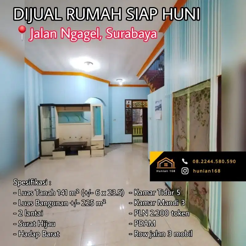 Rumah Kost Ngagel Jaya Madya Wasana Utara Selatan Tama Surabaya