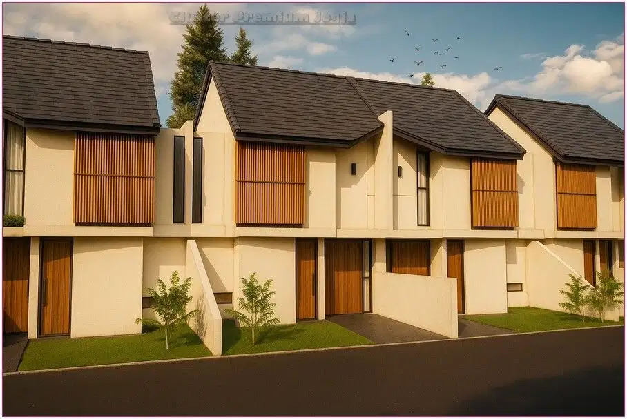 Jl Kaliurang Rumah cluster 2 lantai dekat UII Terpadu ada kolam renang