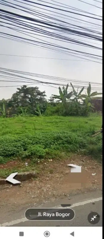 dijual/sewa tanah di cilangkap cibinong jln raya jakarta Bogor