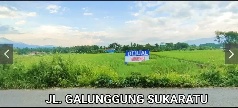 JUAL TANAH & SAWAH  KAMPUNG BUDUR SARI SUKARATU KOTA TASIKMALAYA