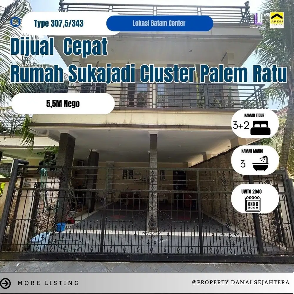 Dijual Rumah Sukajadi Batam