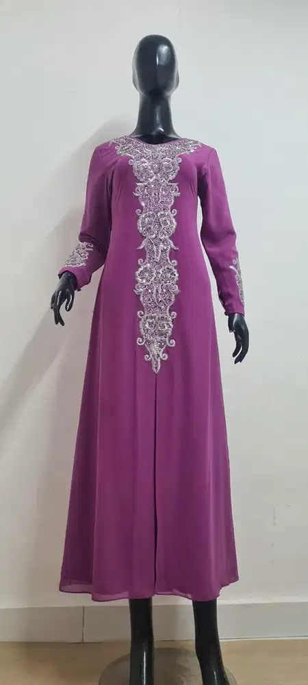 Purple Dress, Dress premium, dress india, dress bordir, dress simple