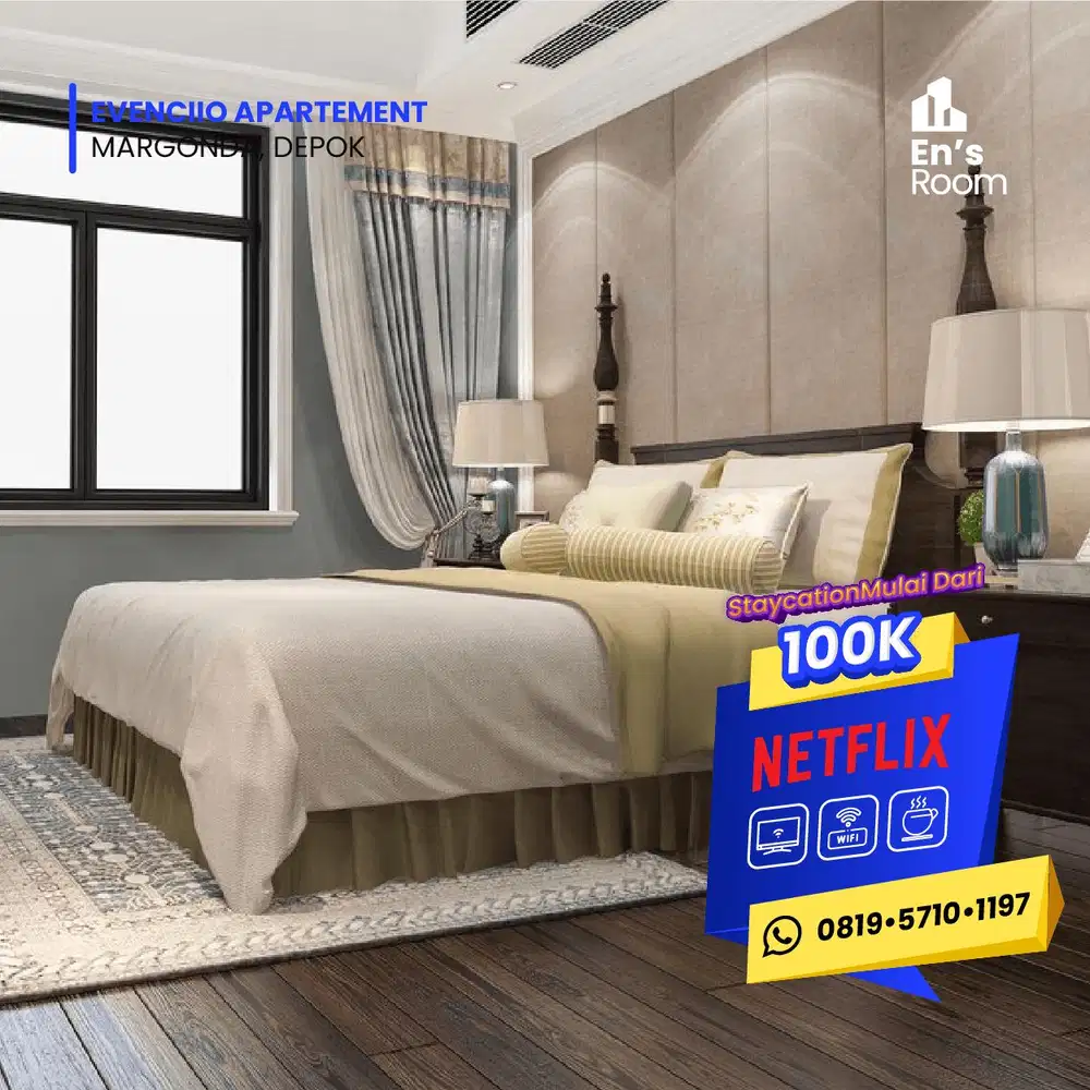 Promo Staycation Apartemen Atlanta Depok  En'sRoom Selasa