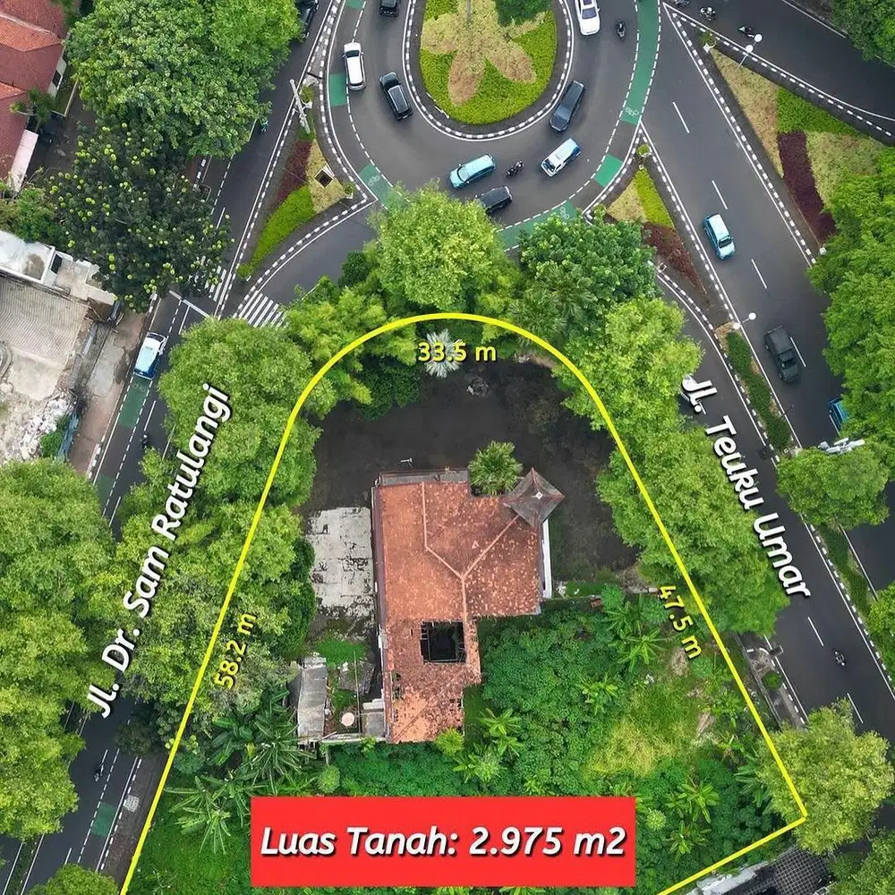 Rumah Teuku Umar Menteng Jakarta Pusat Zona Komersial Bisa 8 Lantai