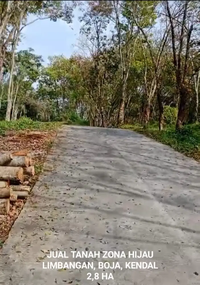 DIJUAL TANAH ZONA HIJAU 2,8HA KENDAL