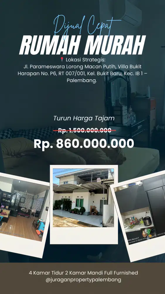 Jual rumah murah palembang