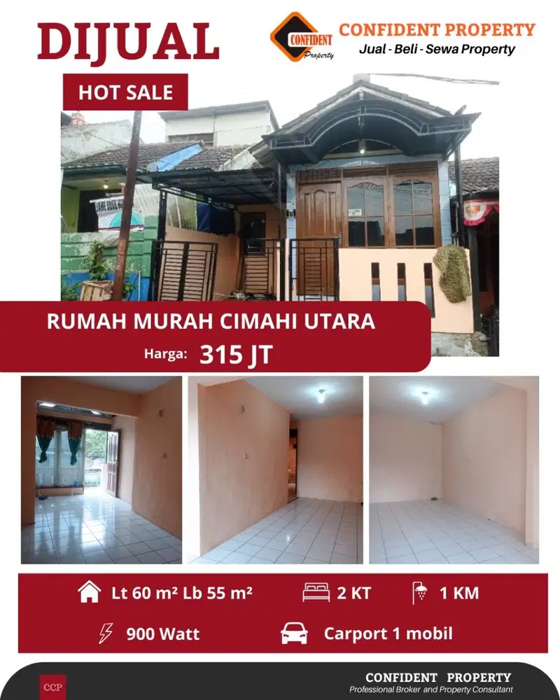 DIJUAL RUGI RUMAH MURAH KOMPLEK PERMATA CIMAHI