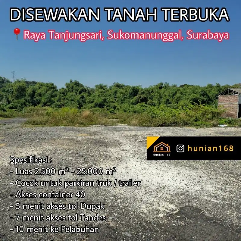 Tanah Parkiran Parkir Truk Trailer Raya Tanjungsari Tanjung Sari