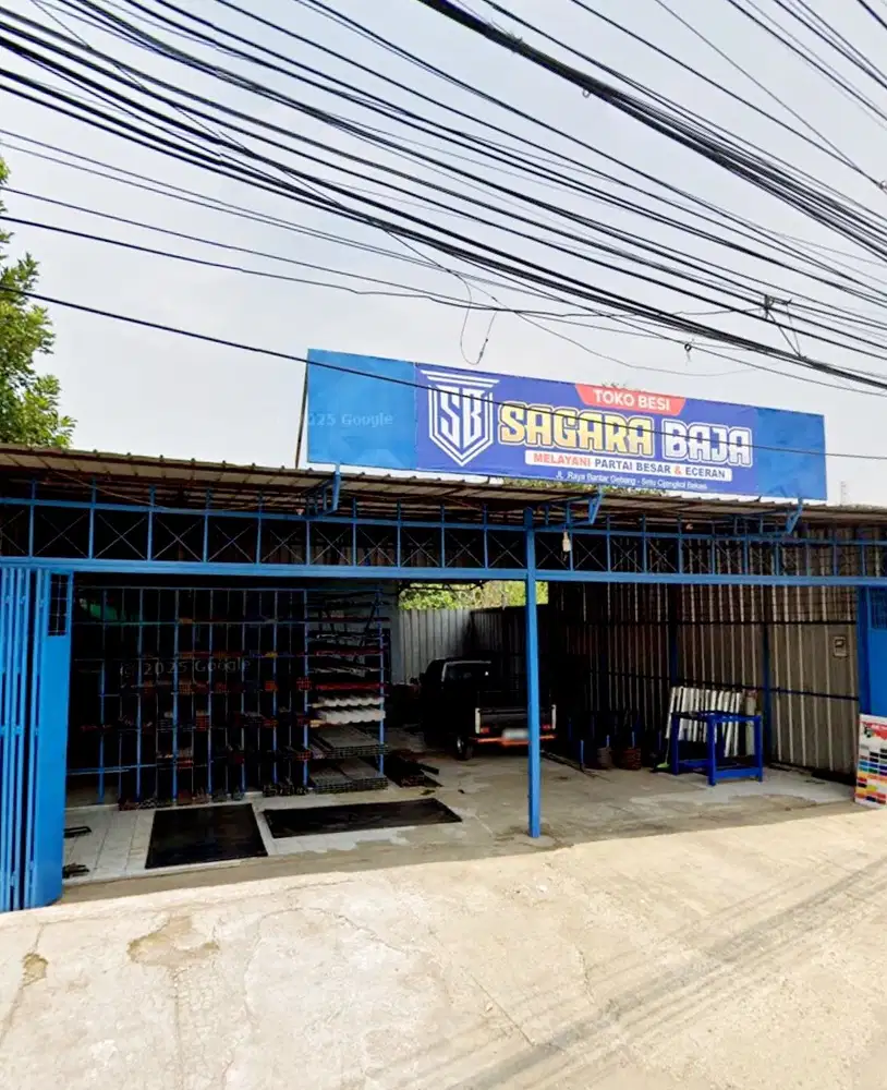 Tanah kosong di pinggir jln raya setu kab.bekasi akses kontener