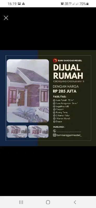 Jual beli rumah Baru Murah Cicil Langsung Ke pemilik