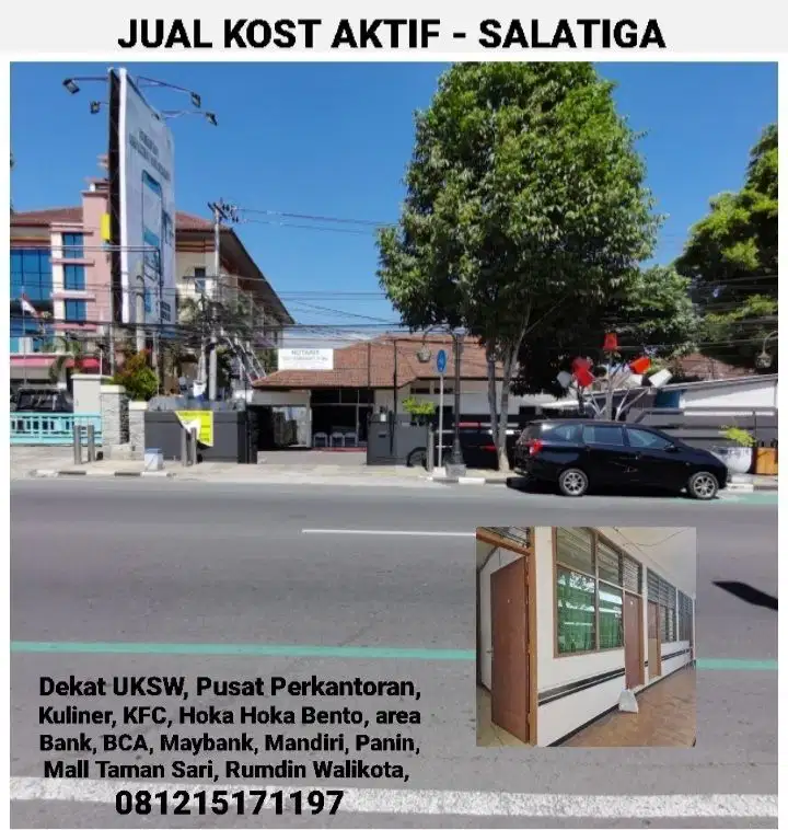 DIJUAL KOST AKTIF FULL PENGHUNI, DEKAT UKSW SALATIGA
