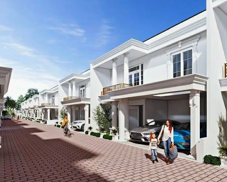 Rumah cluster American style colomadu kra solo promo