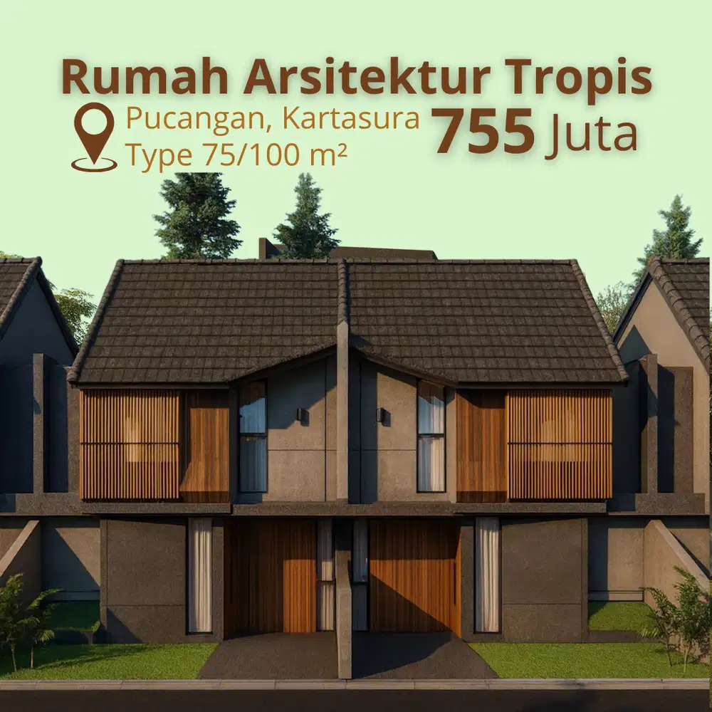 Rumah Mewah di Solo, 2 menit UIN Surakarta, SHM IMB siap Akad Notaris