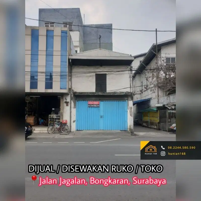 JUAL SEWA Ruko Toko Jalan Raya Jagalan Undaan Wetan Peneleh Surabaya