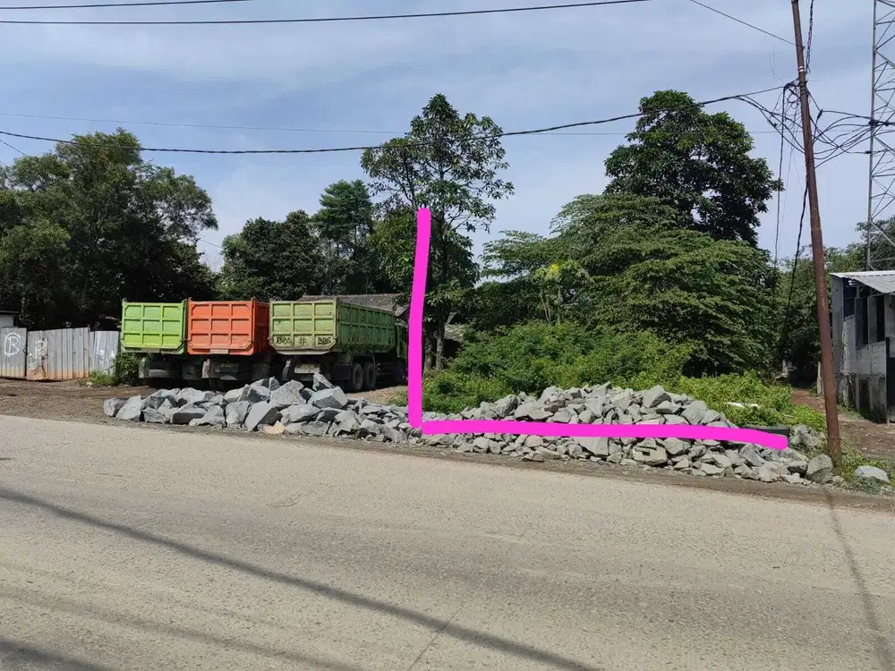 Disewakan tanah jalan raya parung panjang