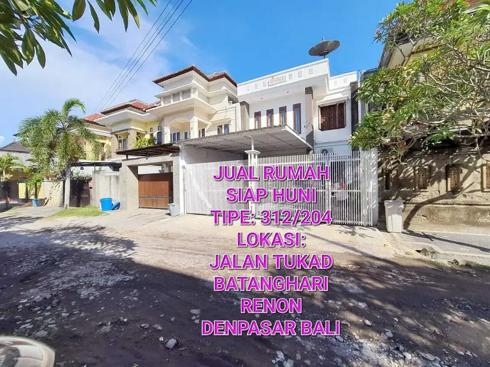 Jual rumah minimalis modern batang hari renon denpasar selatan