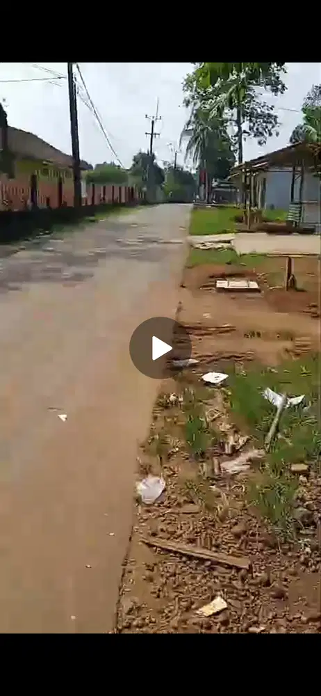 Tanah Murah 1900 m2 SHM  Jl Raya Dekat Stasiun Com Parung Panjang