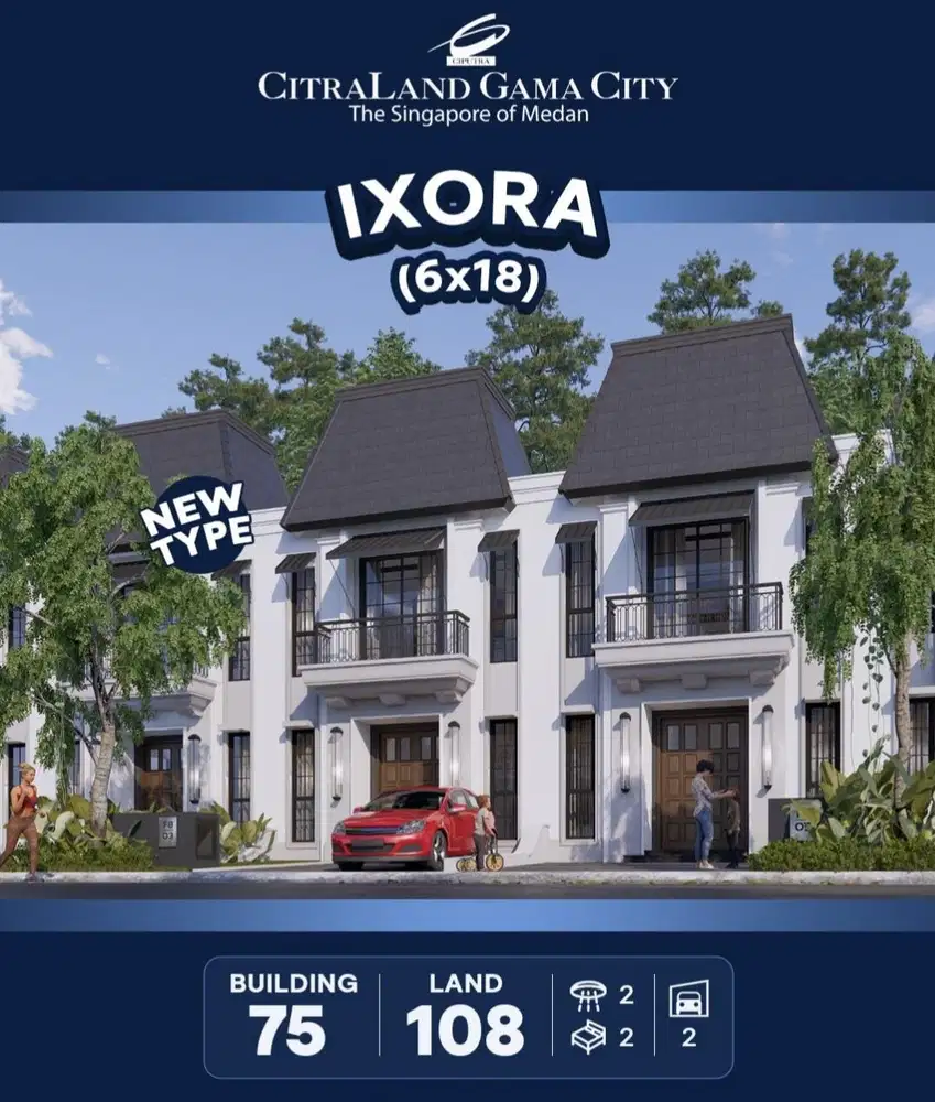 DIJUAL VILLA SIAP HUNI CITRALAND GAMA CITY CLUSTER PREMIUM MEDAN