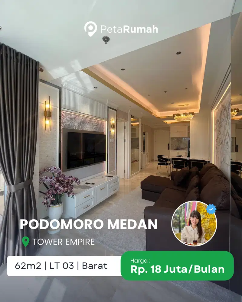 DISEWA PREMIUM APARTEMEN PODOMORO TOWER EMPIRE
