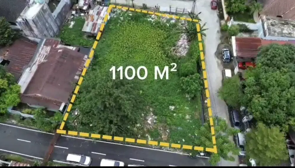 Tanah jl Faisal 1100 MTR akses Dari Pettarani Panakukang Hertasning