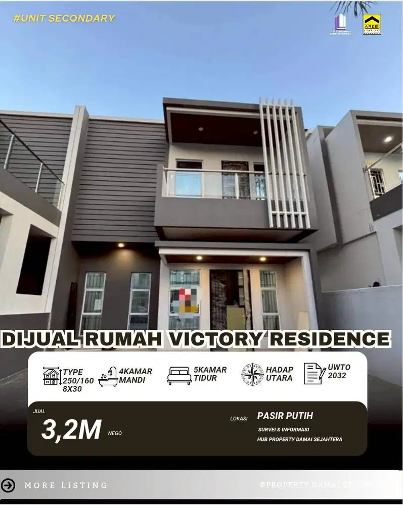 1 Unit Rumah 2 lantai  Siap Huni VICTORY RESIDENCE  Batam Center