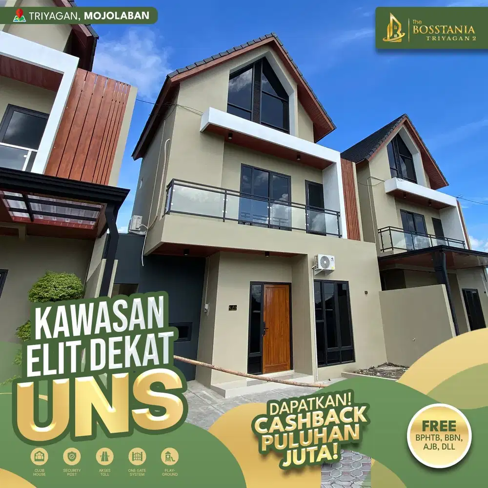 Fasilitas Lengkap di Perumahan Elite, Dekat Kampus UNS Solo