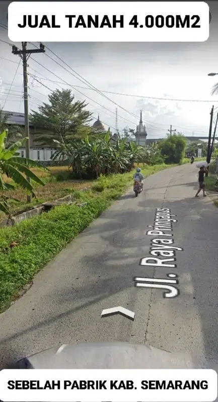 DIJUAL TANAH UNTUK USAHA DI KAWASAN PABRIK PRINGAPUS, KAB. SEMARANG