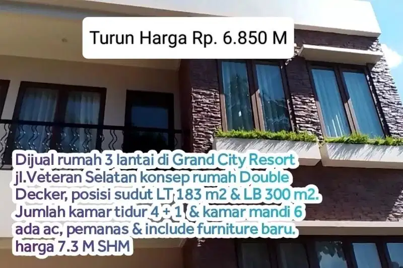 Dijual Rumah Mewah di Grand City Resort Makassar
