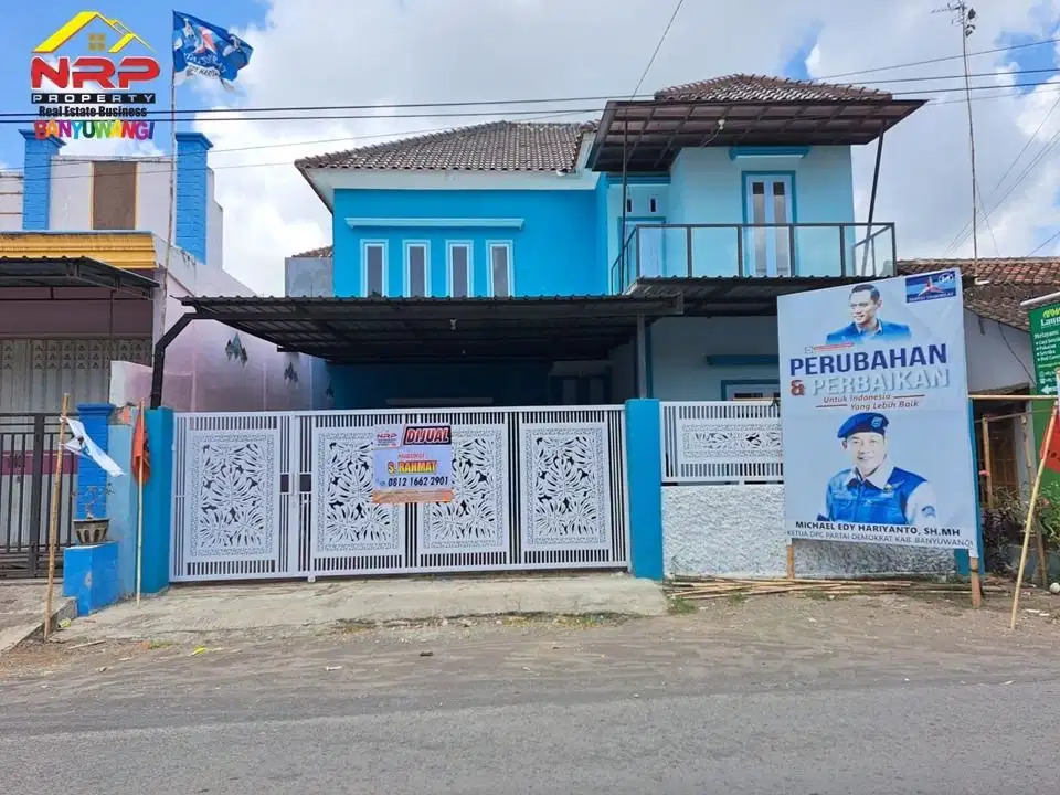 Dijual Rumah Cantik 2 Lantai di Jl. Simpang 4 Gladag  - Rogojampi