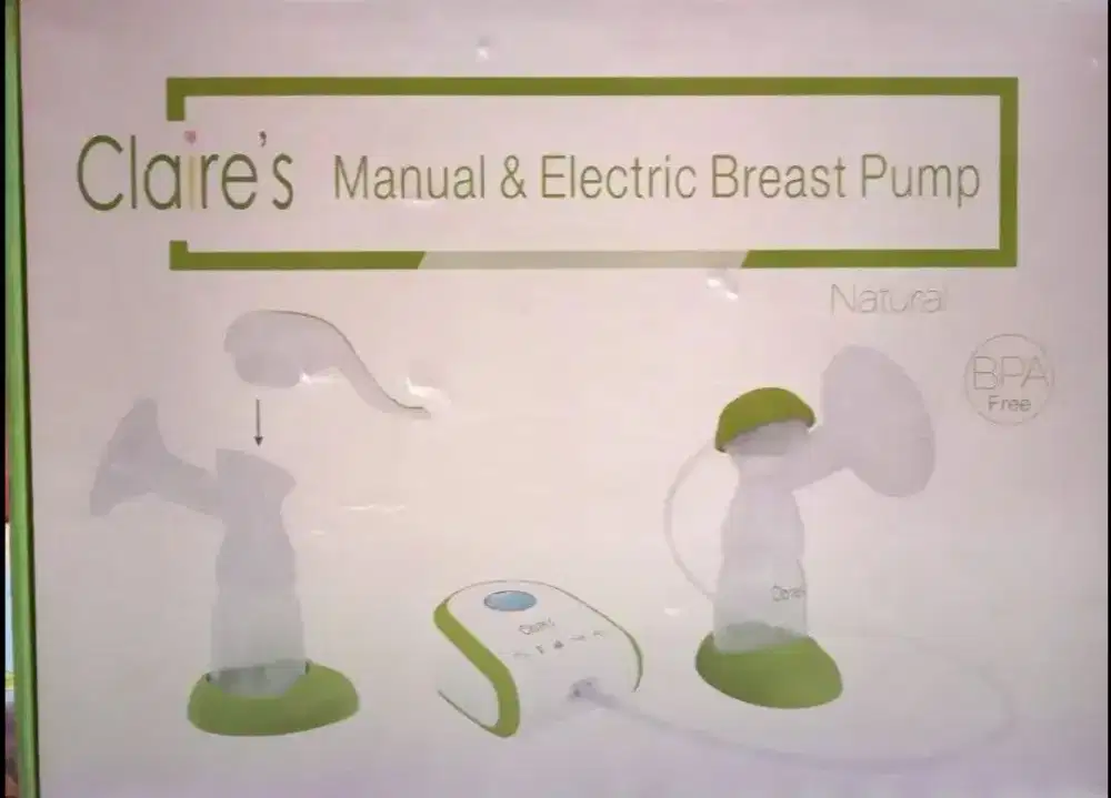 ALAT POMPA ASI CLAIRE'S 2 IN 1 (ELEKTRIK & MANUAL).