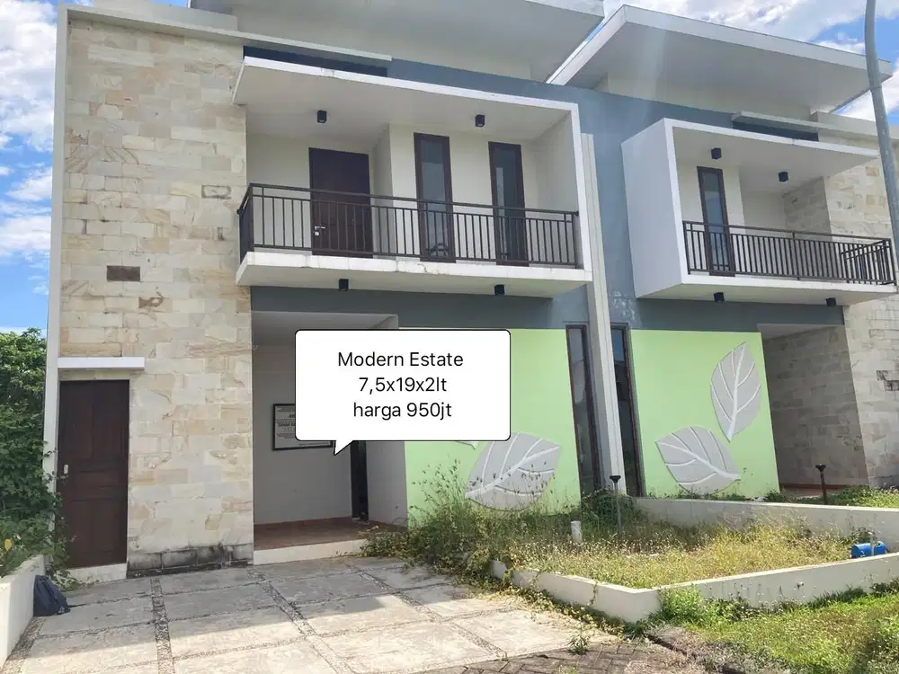 Rumah Modern Estate 7,5x19x2lt Hertasning baru