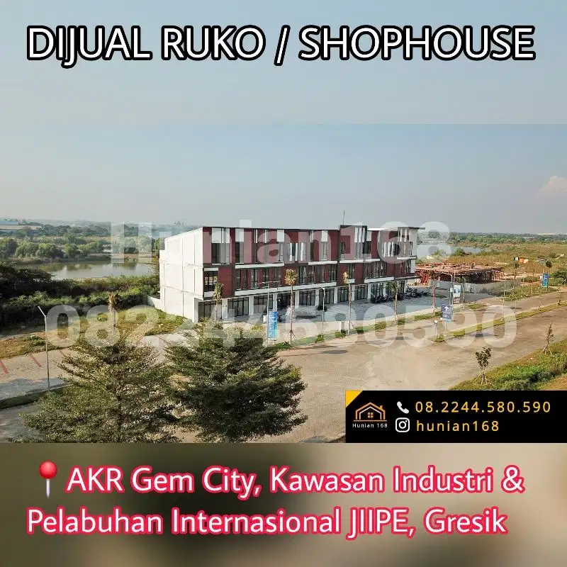 Ruko Shophouse Kantor Rumah AKR Gem City Pelabuhan Jiipe Manyar Gresik