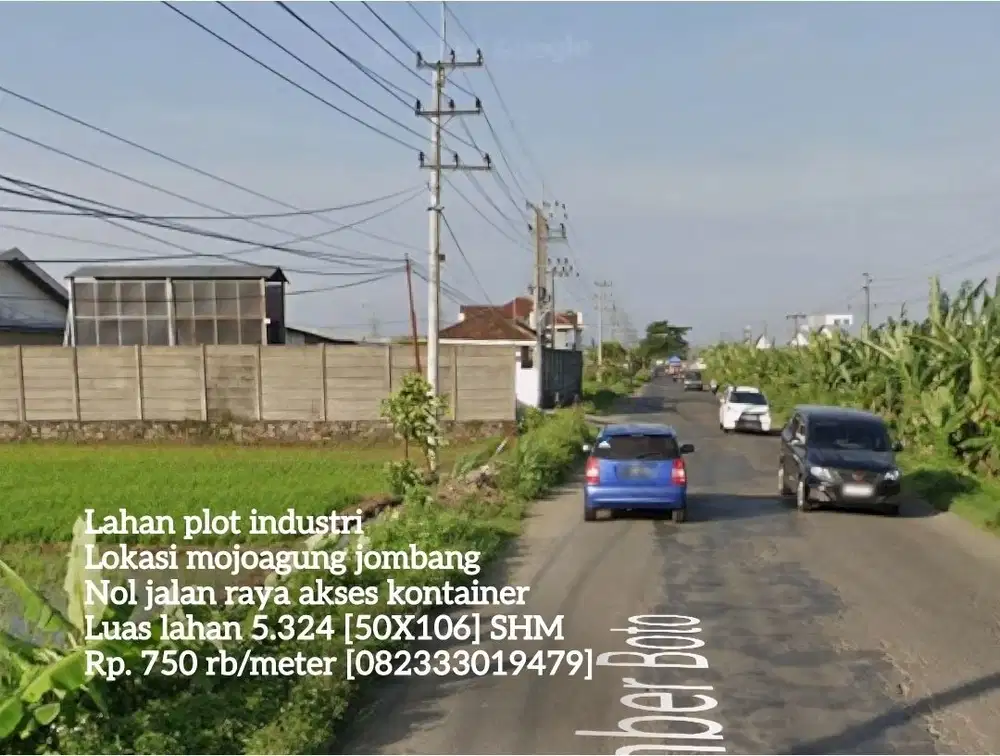 Lahan industri mojoagung jombang