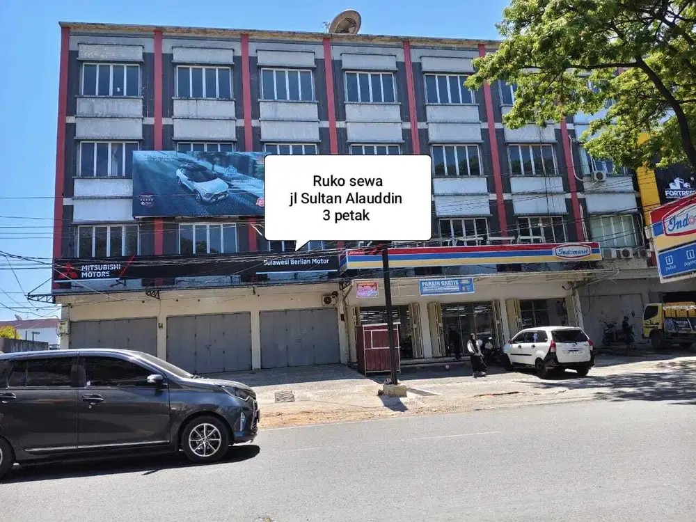 Ruko sewa jl Sultan Alauddin Makassar 3 unit Pettarani Panakkukang