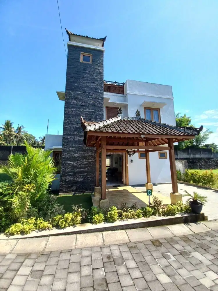 FOR RENT VILLA BAGUS TENANG VIEW SAWAH 3BR LOKASI STARTEGIS UBUD