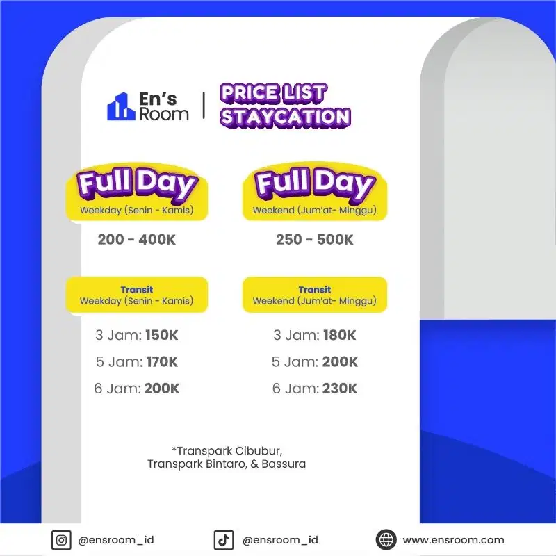 promo staycation self-love by Ensroom