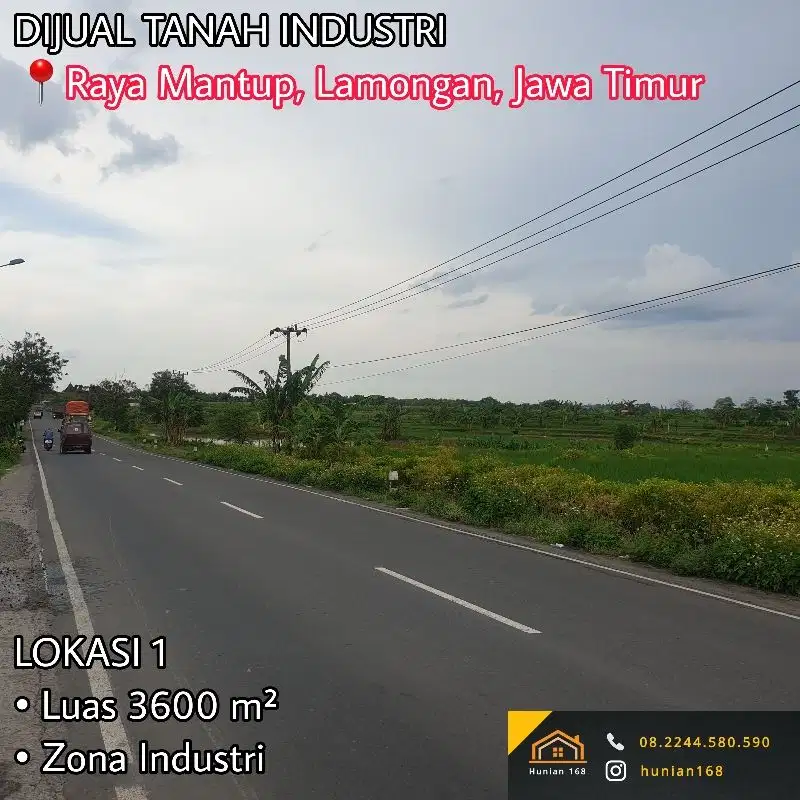 Tanah Industri Pabrik Gudang Raya Kemlagi Mantup Lamongan Mojokerto