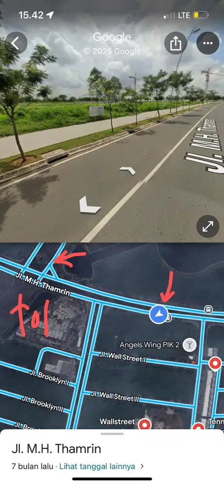 Disewakan Murah Kavling Boulevard Jalan Utama PIK2