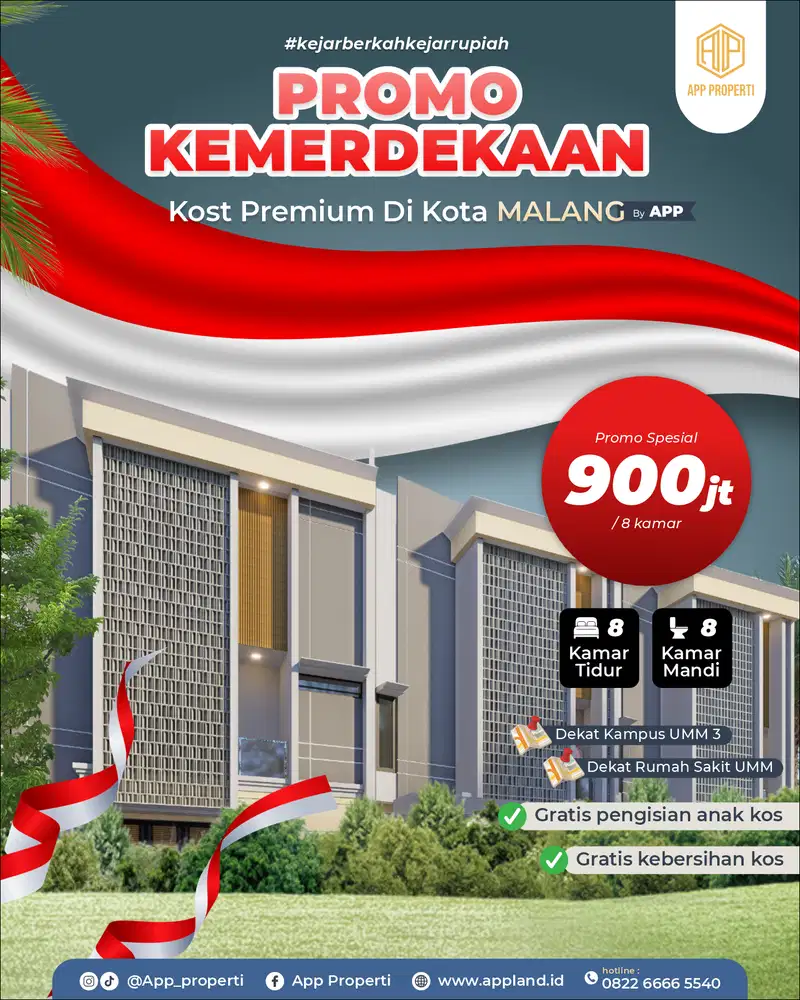 RUMAH KOS 2 LANTAI AREA KAMPUS UMM DAN DEKAT UB  KOTA MALANG