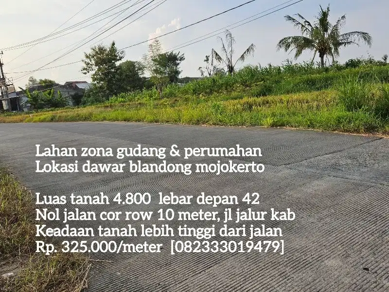 Lahan zona gudang & perumahan