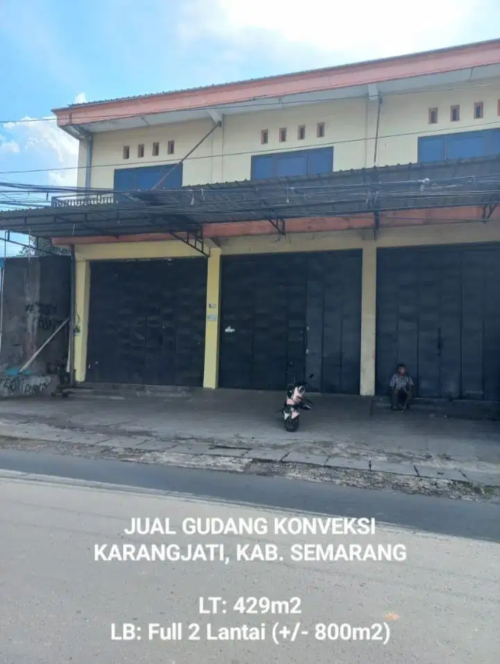 DIJUAL GUDANG/ PABRIK KONVEKSI/GARMENT, KARANGJATI, UNGARAN, SEMARANG